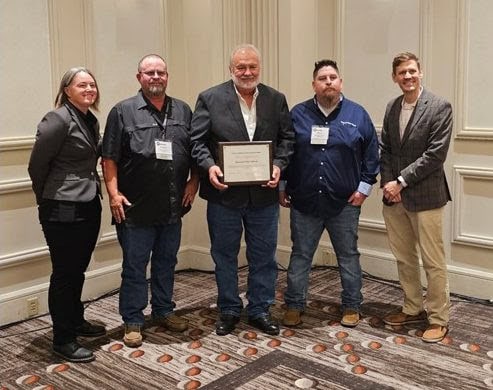 Representatives from the Brazosport Water Authority accept the Texas Commission on Environmental Quality’s Innovative or Proactive Water System Award for the Brazosport Water Supply Corporation’s Reservoir Expansion Project.